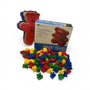 Vintage Learning Resources Baby Counting Bears 100 Primary Color Stem Homeschool